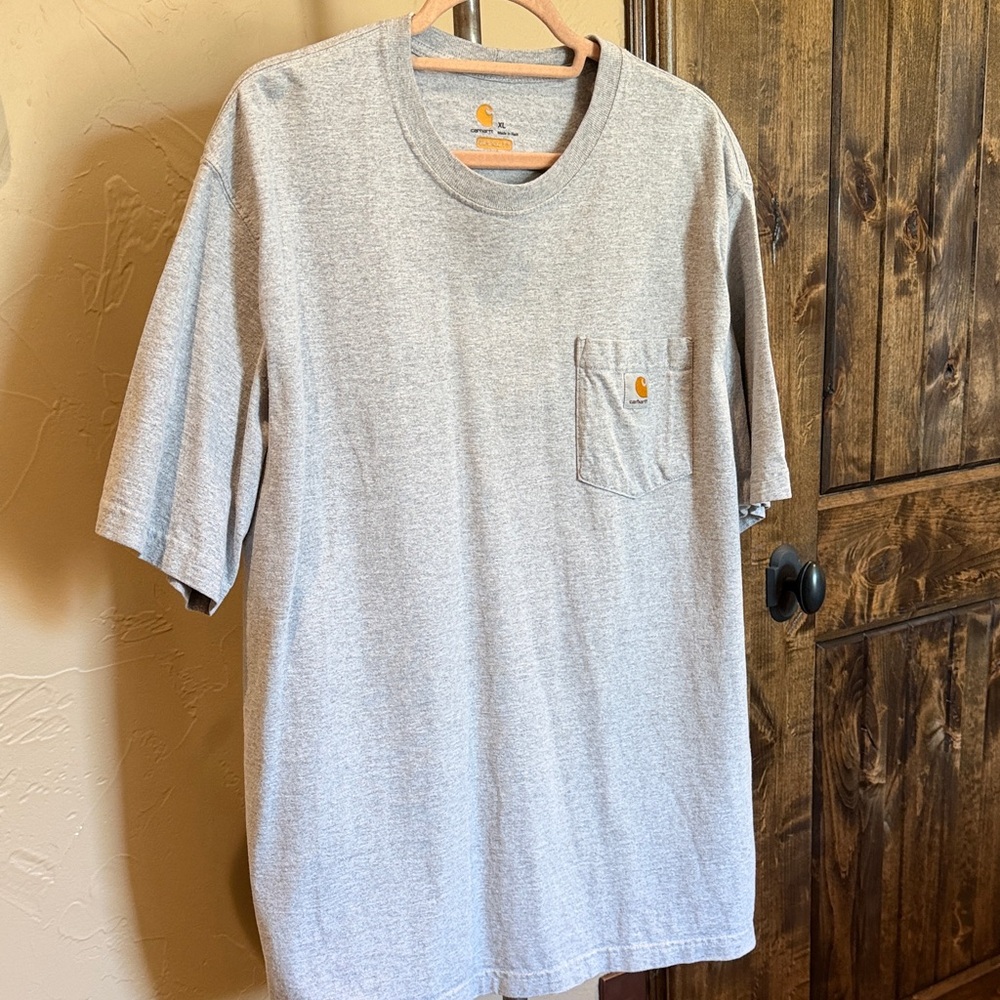 Carhartt Short Sleeve Pocket Tee in Heather Gray